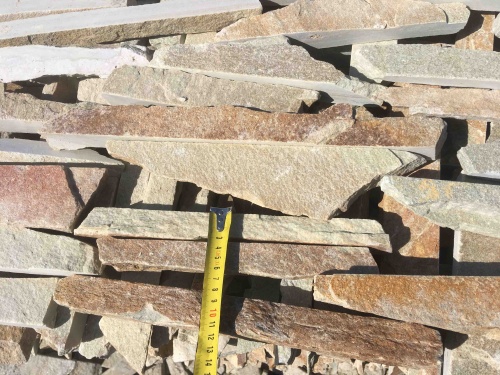 Горбушка златолит золотистый для облицовки купить в Реже