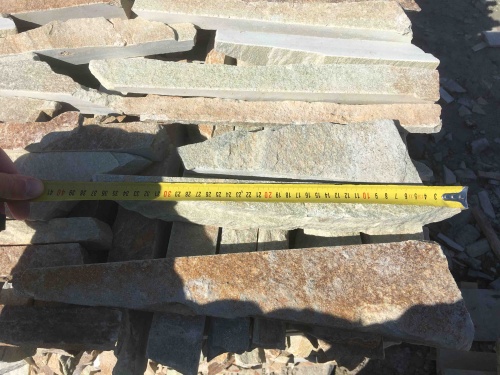 Горбушка златолит золотистый для облицовки купить в Реже