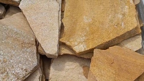 Плитняк златолит жёлтый для цоколя купить в Реже