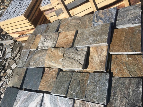 Плитка пилёная златолит Уральский для цоколя, отмостки купить в Реже