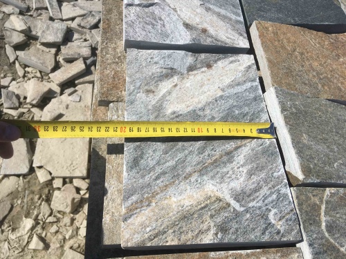 Плитка пилёная златолит Уральский для цоколя, отмостки купить в Реже