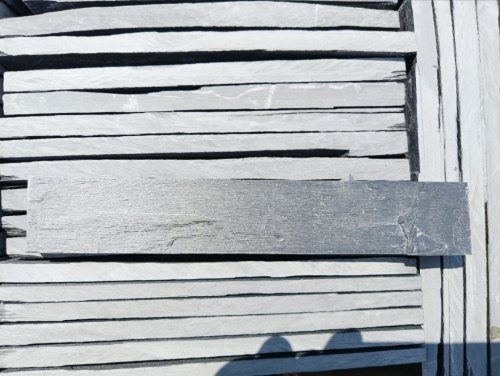 Плитка чёрная из натурального камня фасадная 30 см * 5 см, толщина 7 мм -30 мм купить в Реже